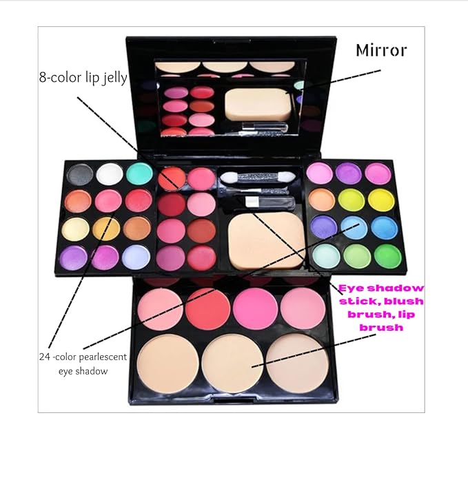 Ladies vegan girl makeup kits all