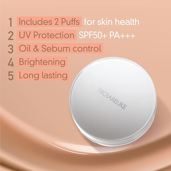 TROIAREUKE A+ Cushion Foundation (Shade 23) I Natural