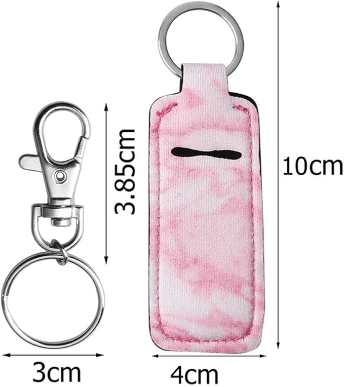 Chapstick Holder Keychain, Cute Lip Balm Keychain Holder Gloss