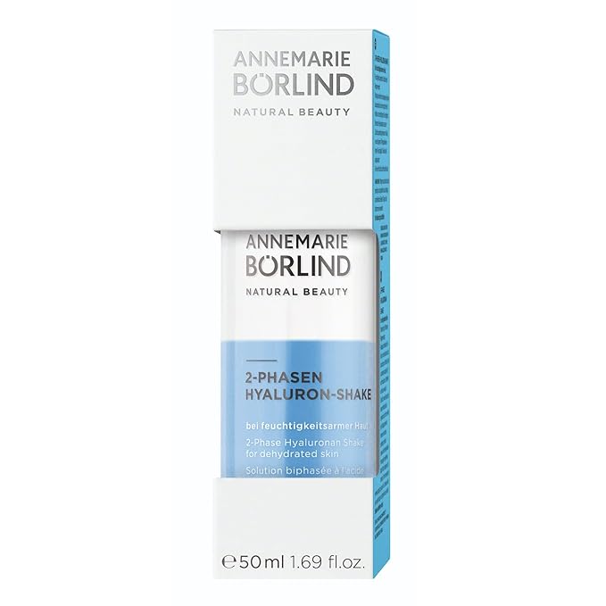 ANNEMARIE BÖRLIND - 2 Phase Hyaluronan Shake - Hyaluronic Acid + Aloe Vera + Black Forest Rose Stem Cells For Intense Hydration - Moisturizing, Plumping, Nourishing - 1.69 Fl. Oz.