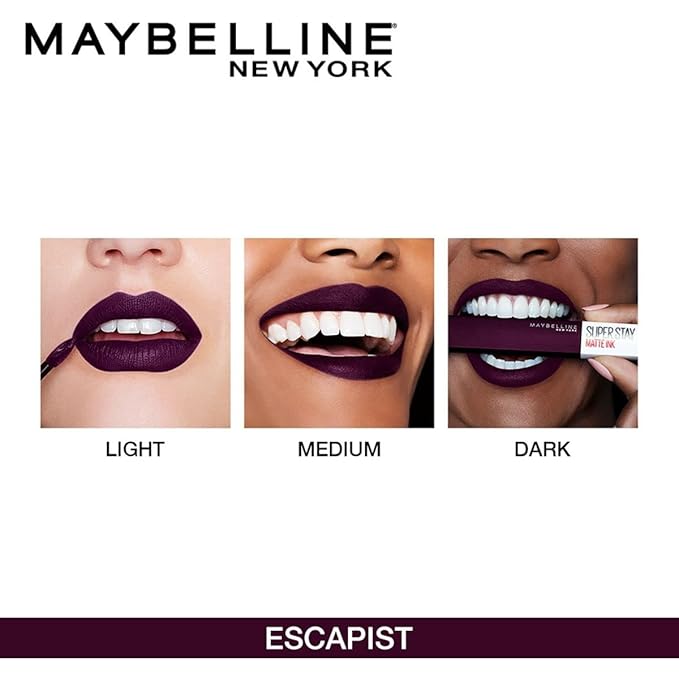 Maybelline New York SuperStay Matte Ink Liquid Lipstick, Escapist, 0.17 Ounce