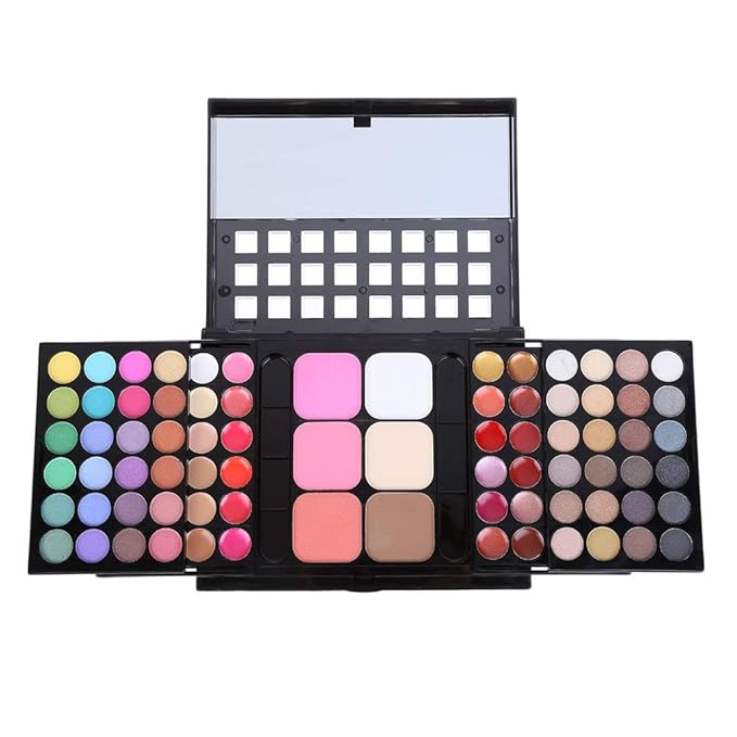 78 Color Makeup Palettes Kit, with 48 Pigmented
