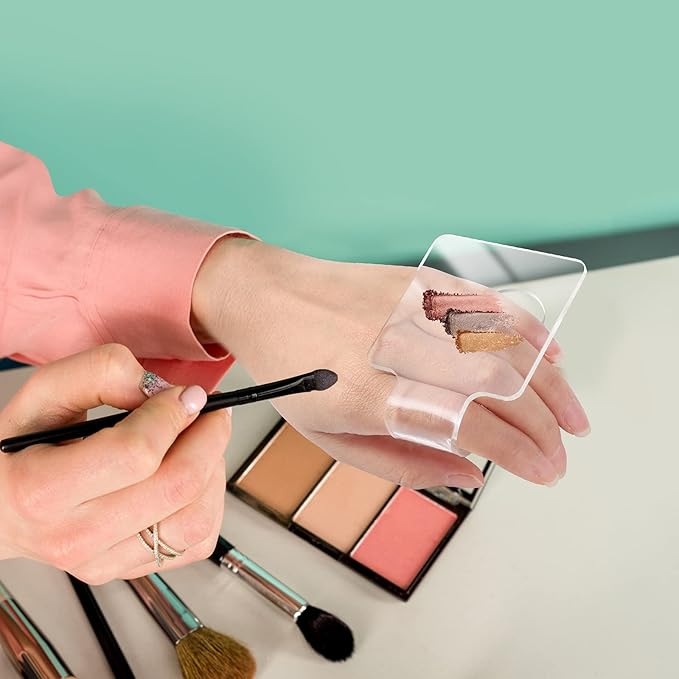 Minkissy 3pcs Makeup Hand Palette Acrylic Nail Art