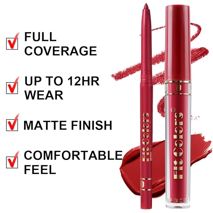 6 Colors Liquid Lipstick + Lip