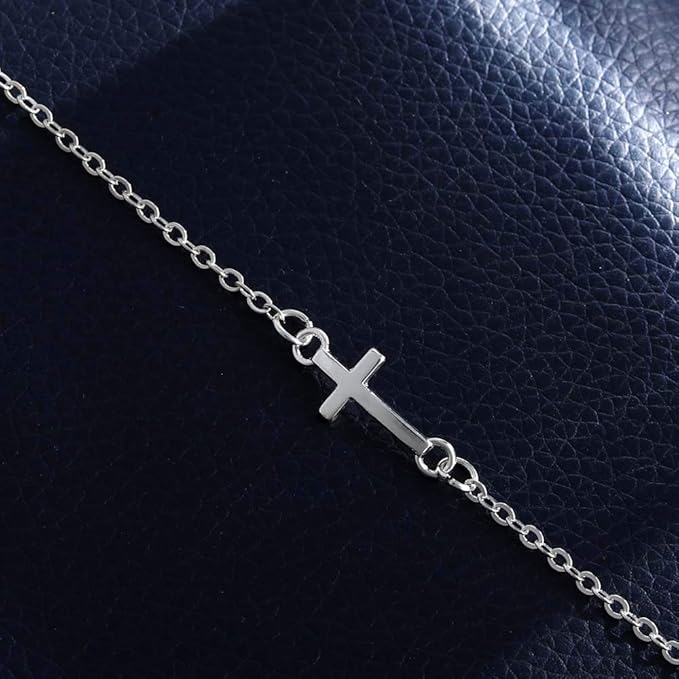Boho Layering Disc Pendant Necklace Silver Jesus Choker
