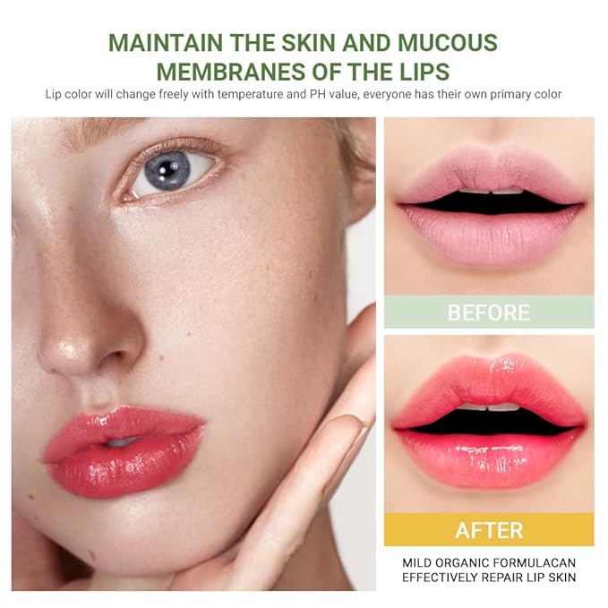 evpct 6Pcs Aloe Vera Tinted Lip Balms PH Changing