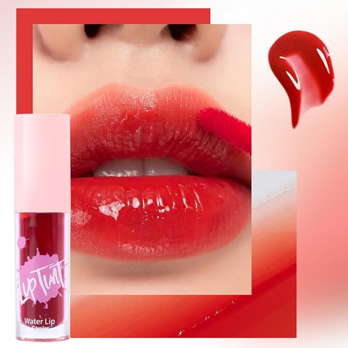 Lip Stain Long Lasting Lip Tint Waterproof Lip Stain Tint, Multi-use Lip and Cheek Tint, Non-Stick Cup Korean Lip Gloss, tinta de labios de larga duracion