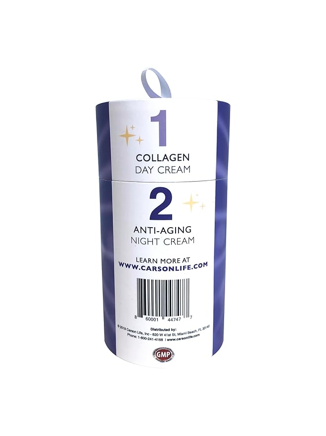 Carson Life Day and Night Moisturizers for Face – Exclusive Day Cream and Night Cream Set - Collagen Cream and Night Cream for Women Anti-Aging.