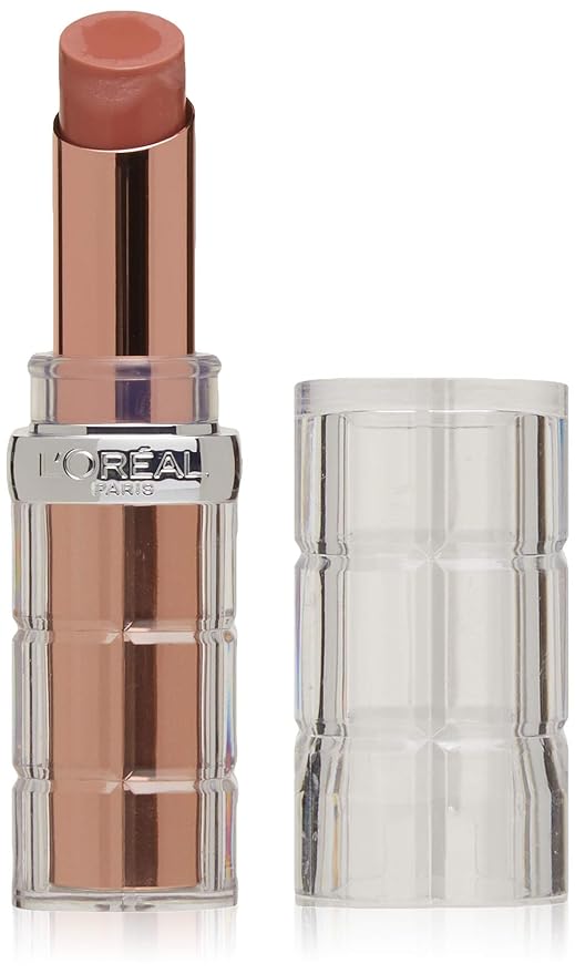 L'Oreal Paris Makeup Colour Riche Plump and Shine Lipstick, for Glossy, Radiant, Visibly Fuller Lips with an All-Day Moisturized Feel, Coconut Plump, 0.1 oz.