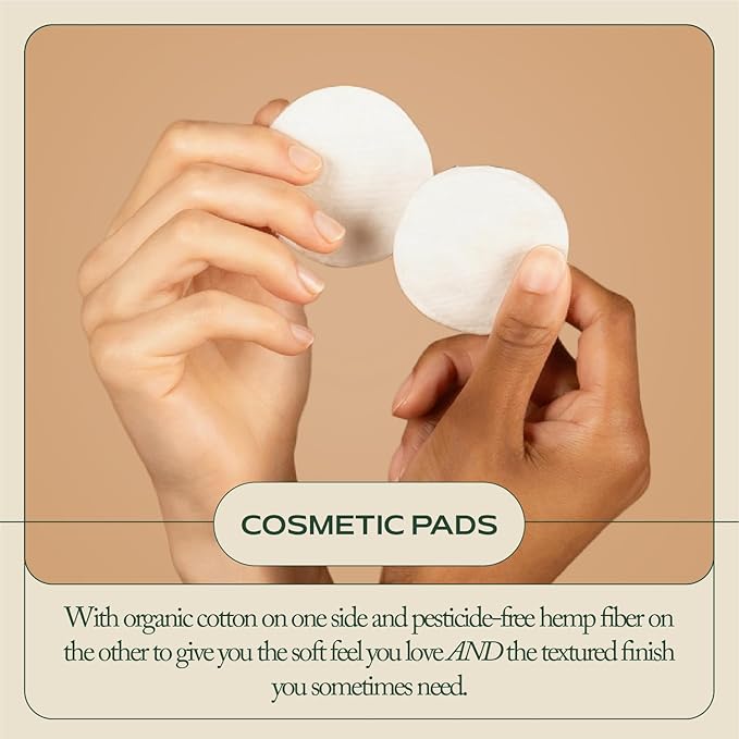 Organic cotton rounds for face