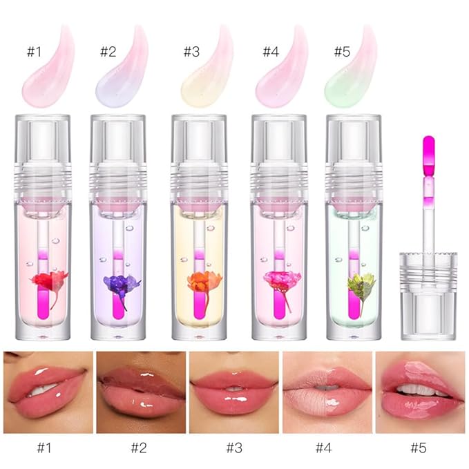 Mysense Color Changing Lip Oil, Magic Lip Gloss Changing