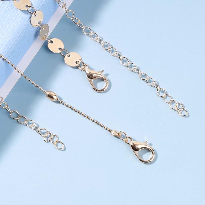 Boho Layered Satellite Disc Choker Necklace