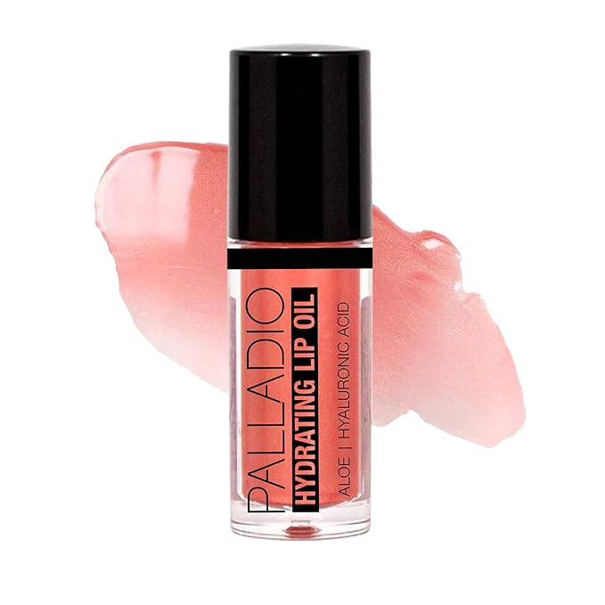 Palladio Hydrating Lip Oil Infused with Hyaluronic Acid, Hydrating