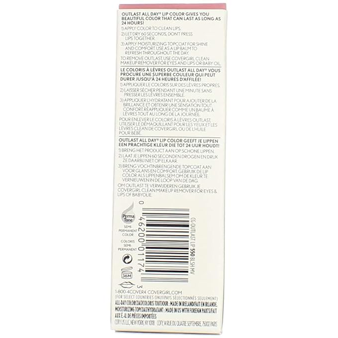 Cover Girl 01174 550bmauve Mauve Outlast Lipcolor