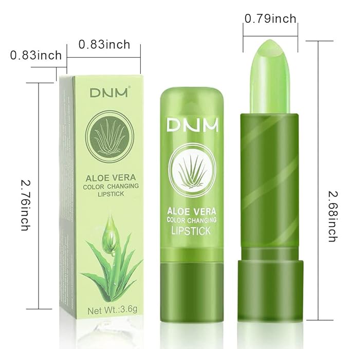 evpct 3Pcs Aloe Vera Tinted Lip Balms PH Changing