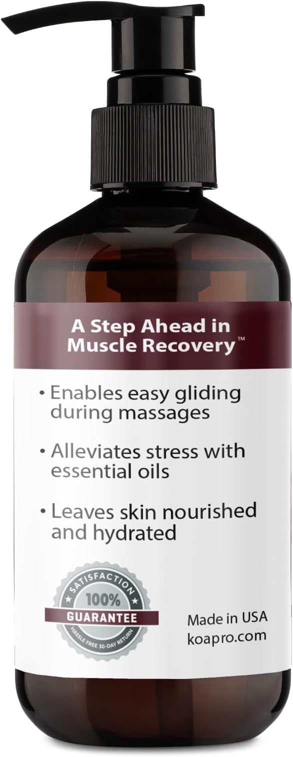 KOAPro Massage Oil for Massage Therapy 2 Pack - Lavender Massaging Oil for Muscle Relaxing, Premium Arnica Massager Oil for Pain Relief, Natural Anti Cellulite Extract for All Skin Types 8 Fl Oz