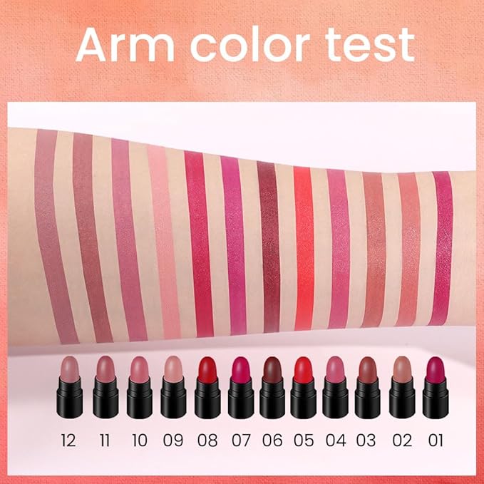 AMY'S DIARY Mini Lipstick 12Pcs Set for Women Magic