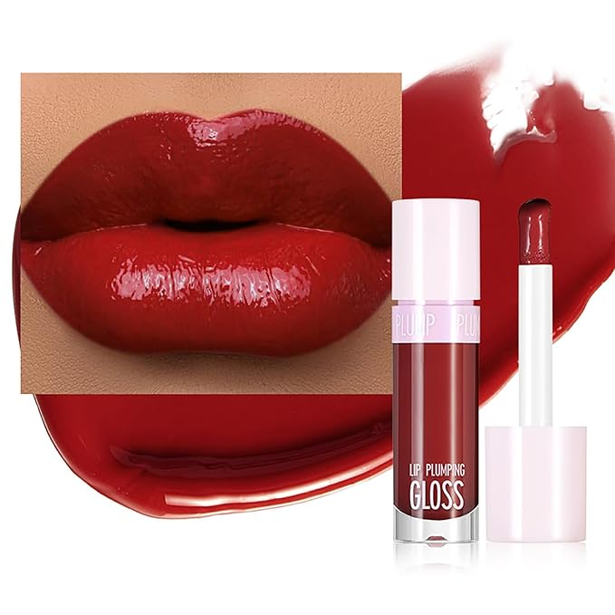 Plumping Lip Gloss for Women Glossy Liquid Lipstick Plumping