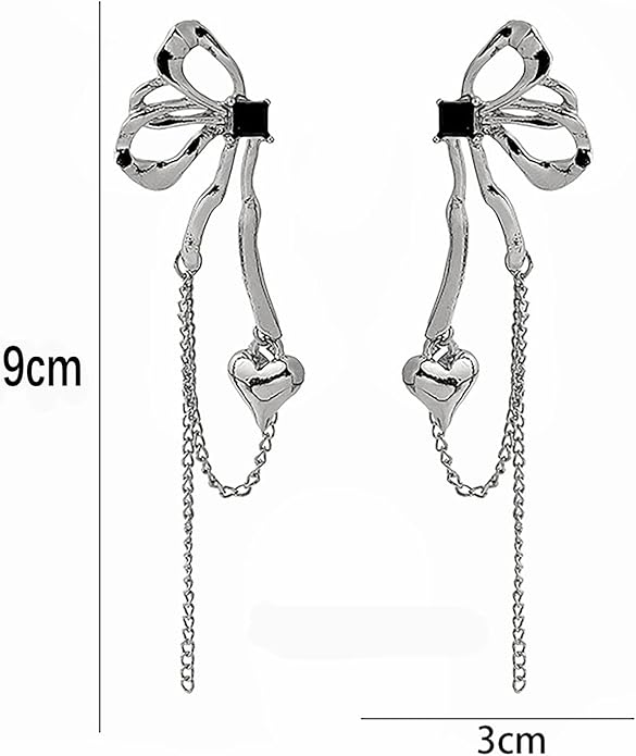 Vintage Butterfly Dangle Earrings Long Butterfly