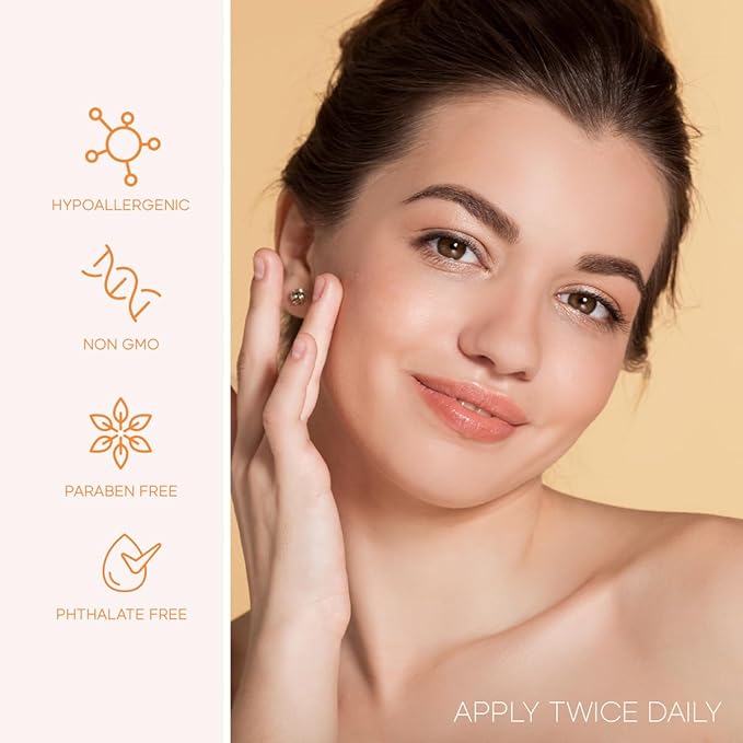 Vitamin C Serum with Collagen - Anti-Aging & Dark Spot Remover - Dermatologist Tested Korean Skincare for Brightening & Acne - Clean Beauty, Cruelty-Free, All Skin Types - 1.69oz (2-Pack)