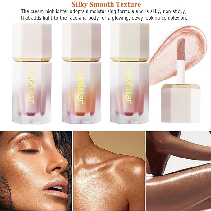 Liquid Highlighter Makeup, Long Lasting Liquid Luminizer for