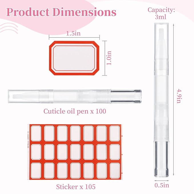 Homaisson 50 Pack 3ml Transparent