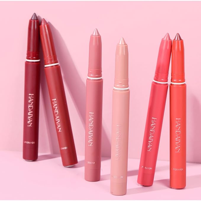12 Colors Matte Lipstick Pen Lip Liner Pencil Long-lasting