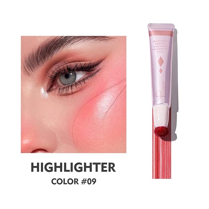 Liquid Contour Beauty Wand, Cream Contour Stick with (HIGHLIGHTER 09)