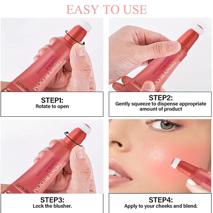 Cream Blush Wand, Milk Liquid Blush Contour Wand Ravishing,Nude Pink