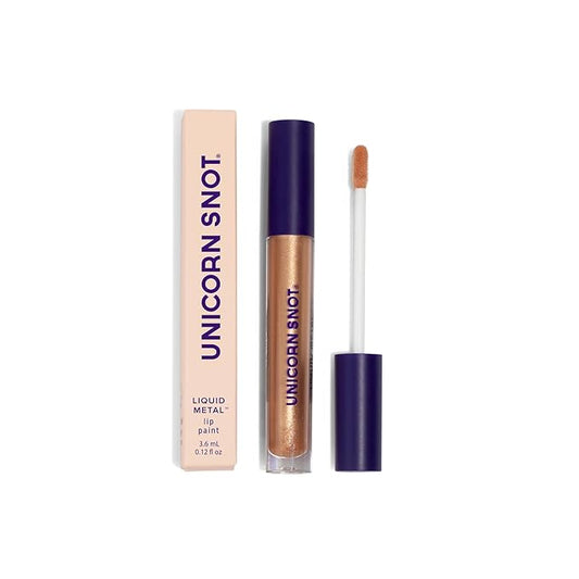 Unicorn Snot Liquid Metal Lip Paint - Metallic Lip Gloss - Non-drying, Long-lasting Liquid Lipstick, Intense Pigment Lip Color with Metallic Shimmer - Vegan, Cruelty-Free Lip Makeup, Light Pink (Dune)
