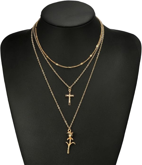 Boho Layered Necklace Choker Vintage Gold