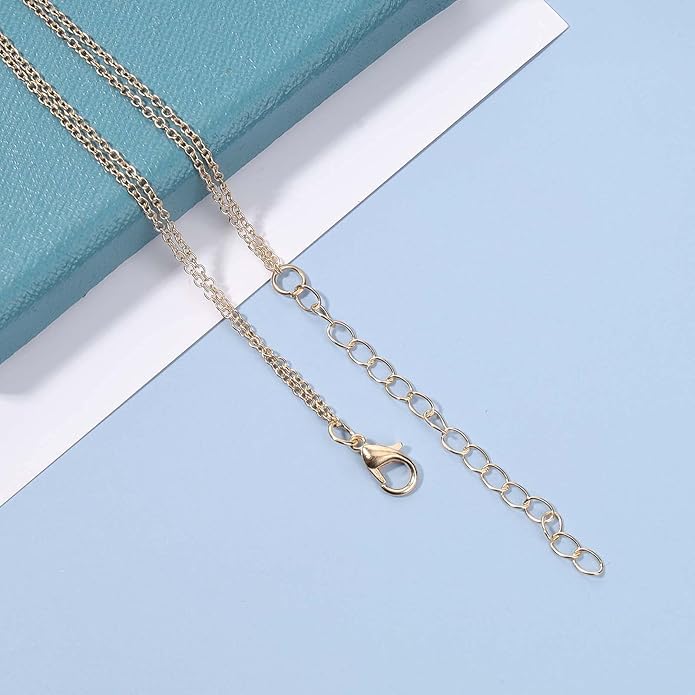 Boho Layered Pearl Necklace Choker Gold