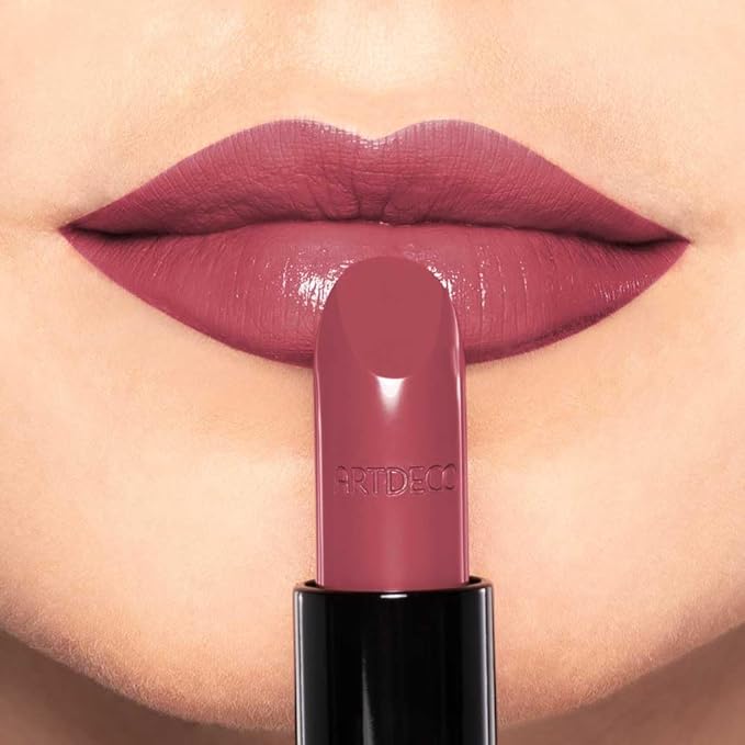 ARTDECO Perfect Color Lipstick - Perfect Rosewood - Glide-On Lipstick - Rich Color & Plumping Effect - Creamy, Pearly Finish - Hyaluronic Acid - Long Lasting - Lip Plumper - Makeup - 0.14 Oz