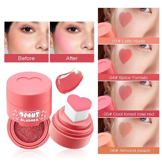 Stamp Liquid Blush Stamp Blush with Heart Shaped Women (5)