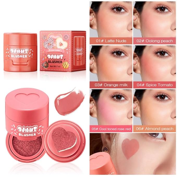 Stamp Liquid Blush Stamp Blush with Heart Shaped Women (4)