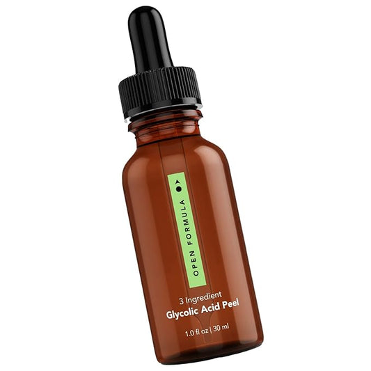 Glycolic Acid 20% Peel Serum - Exfoliates, Brightens, Reduces Dark Spots