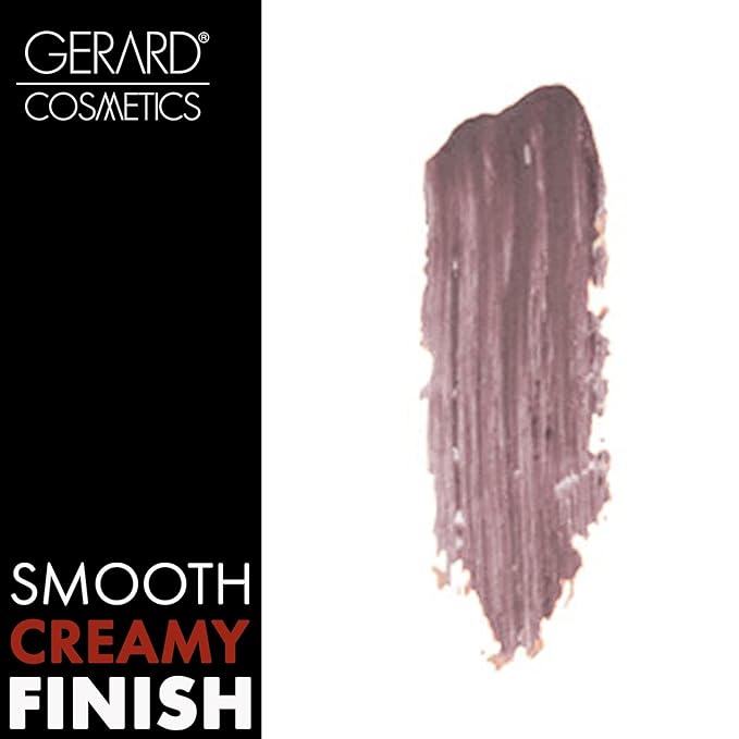 Gerard Cosmetics Lipstick London Fog | Dark Grey Lipstick with Luxe Satin Finish | Highly Pigmented, Smooth Formula with Hydrating Ingredients | Long Lasting | Cruelty Free & Made in USA