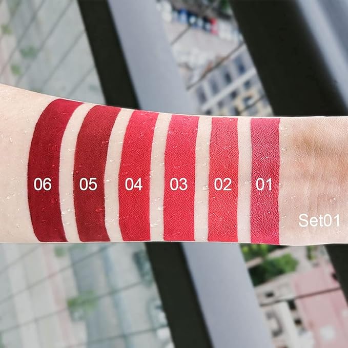 KARNAR 6 Pcs Lipstick Matte Liquid Lipstick Lipgloss