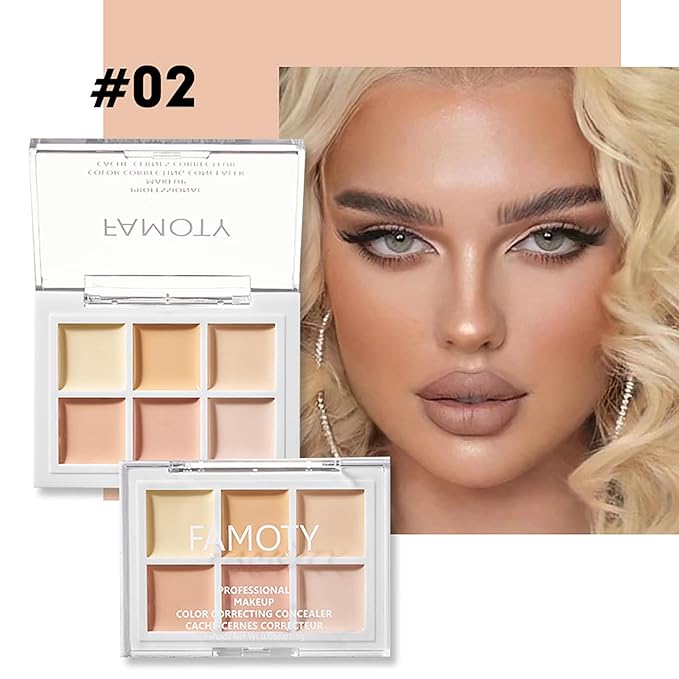 6 Colors Face Contouring Palette, with 11 Pcs