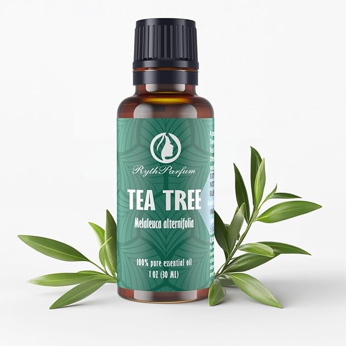 Pure Tea Tree Oil 30ML with ๐๐ซ๐๐๐ฎ๐๐ญ๐๐ ๐๐ฒ๐ ๐๐ซ๐จ๐ฉ๐ฉ๐๐ซ - Therapeutic Grade for Skin, Hair, Face,Toenails | 100% Natural Melaleuca Tea Tree Essential Oil for Face,Piercings, Scalp