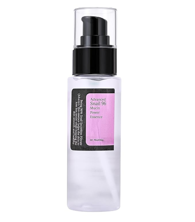 ADVANCED Snail Mucin 96% Essence – Hydrating Face Serum with Snail Secretion Filtrate for Dry, Dull Skin & Fine Lines | Korean Skin Care for Face, Eyes & Neck | 3.38 fl.oz (100ml)
