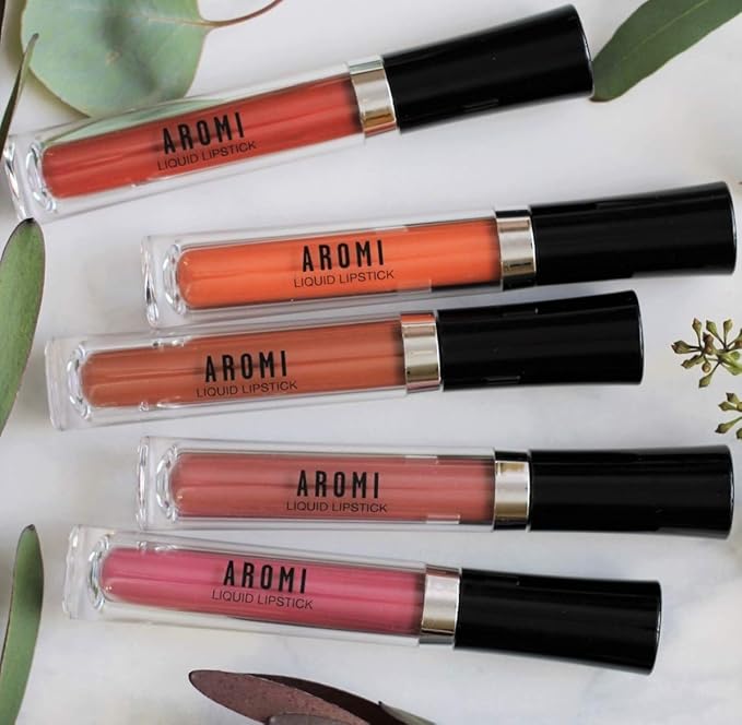 Aromi Woodsy Rose Matte Liquid Lipstick, Sepia Rosewood Lip Color, Vegan and Cruelty-free, Long-lasting Lipstick, Handmade (Woodsy Rose)