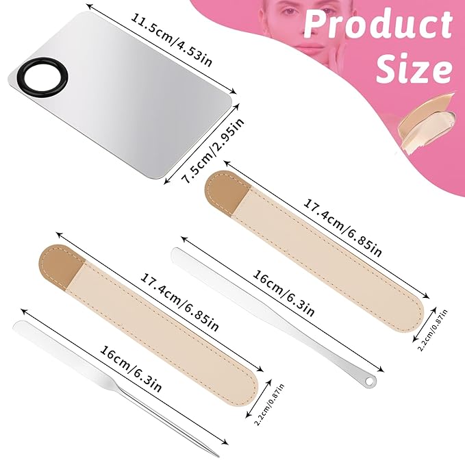 Makeup Mixing Palette, 5 Piece Set Makeup Palette