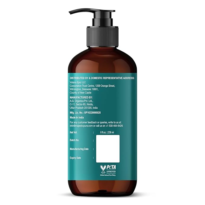 Majestic Pure Vitamin E 70k Blend Massage Oil with Sweet Almond, Jojoba, Argan, Avocado | Invigorating, Refreshing, and Relaxing | for All Skin Types - Men and Women | 8 Fl Oz