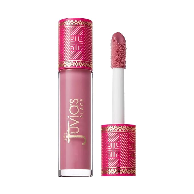 Juvia's Place Lip Gloss Reflect Kiss Me,Soft Rosy Baby Pink,Smooth and Creamy, Long Lasting Non-Sticky, Luscious High Shine Glow,16 oz,
