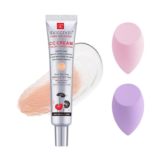 Color Correcting CC Cream,Invisible Pores Cream Foundation And