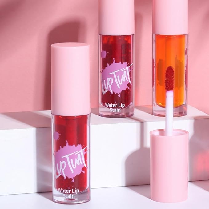 Lip Stain Long Lasting Lip Tint Waterproof Lip Stain Tint, Multi-use Lip and Cheek Tint, Non-Stick Cup Korean Lip Gloss, tinta de labios de larga duracion