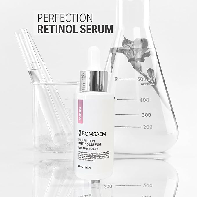 Face Retinol Serum 50ml / 1.69fl. OZ for Skin Elasticity Moisturizing Soothing Calming and Sensitive Skin with Natural Plant Source Extracts and & Peptide Complex Ingredients