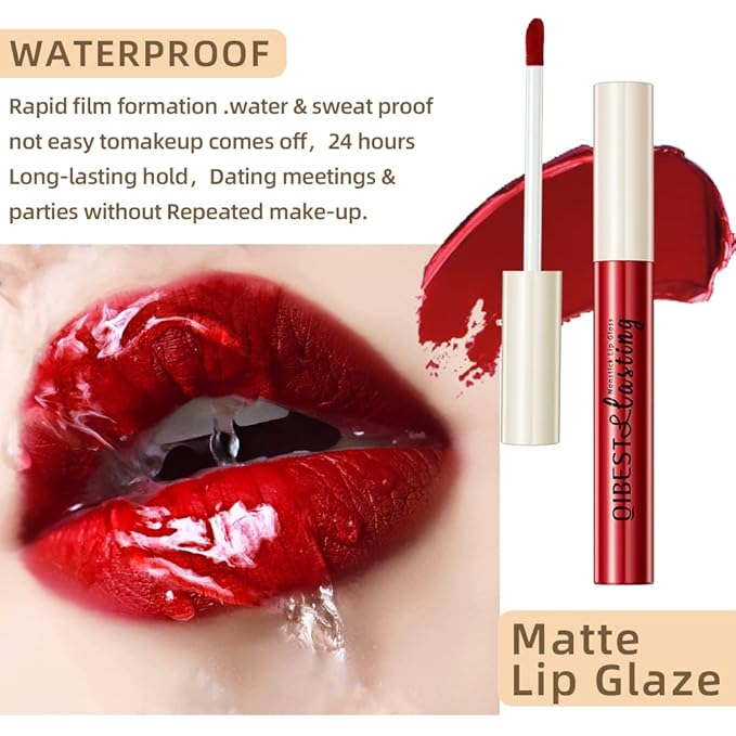 QiBest 12Pcs Matte Liquid Lipstick Set for Girls Lipstick