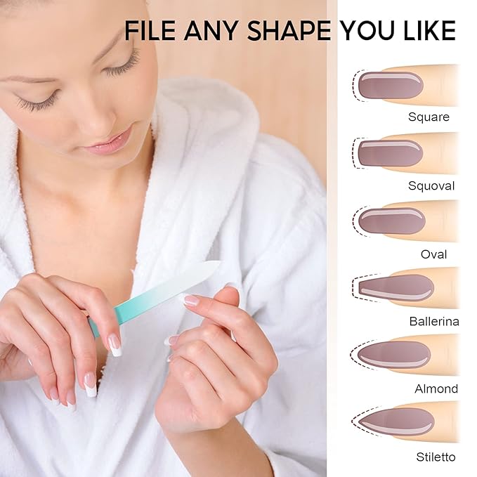 Glass nail file 3 pack,